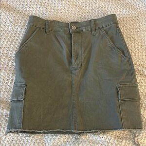Hollister Olive Green Mini Skirt
